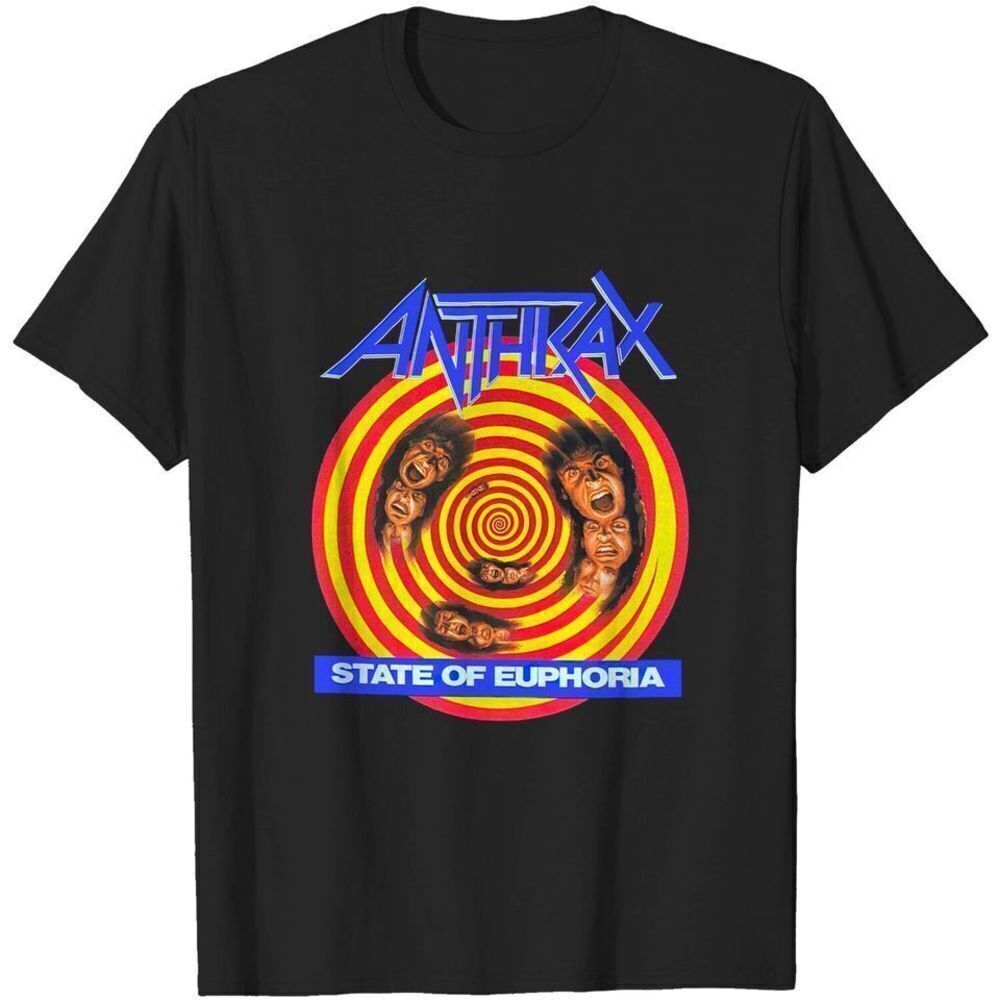 Anthrax State Of Euphoria Thrash Metal Fan Graphic T-Shirt